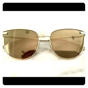 Le Specs Pharoah Gold Sunglasses